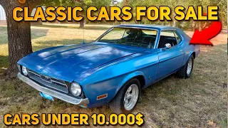 10 Incredible Classic Cars Under $10,000 Available on Facebook Marketplace! Good Condition Cars!