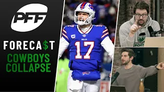 Cowboys collapse, Wild Card recap, Pats L, Divisional guess the lines and best bets | PFF Forecast