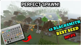 14 BLACKSMITH🔥 At Spawn || Minecraft 1.20+ Seeds Pocket Edition || Top 3 Best Seeds