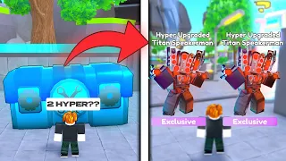 😱2 HYPERS AT THE SAME TIME! 🥳 I'M SO LUCKY! 🙈 | Roblox Toilet Tower Defense