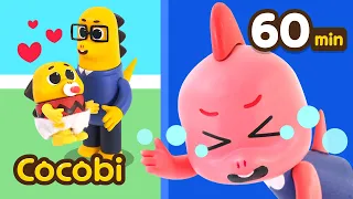 I Feel Jealous!😭 + and More! Sibiling and Family Songs for Kids | Cocobi