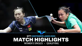 Wang Xiaotong vs Tin-Tin Ho | WS Qual | WTT Contender Lagos 2023