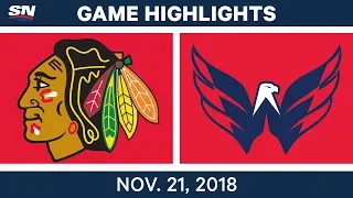 NHL Highlights | Blackhawks vs. Capitals – Nov. 21, 2018