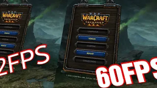 How to fix 2fps menu in Warcraft 3 Reforged.