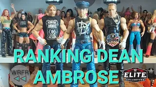 Ranking all the WWE Mattel Elite Dean Ambrose figures in my collection! #subscribe #wwe