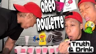 **EXTREME** Oreo Roll Roulette Challenge Truth & Drink PART 1