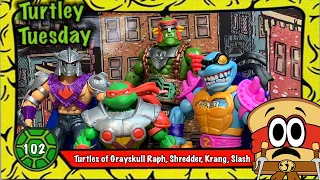 Turtles of Grayskull Raphael, Shredder, Krang and Slash