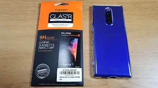 Sony Xperia 1 Spigen Screen Protector and Liquid Crystal Case Review