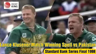 Lance Klusener Match Winning 5 Wicket Haul vs Pakistan | Standard Bank Series Final 1998