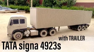 Tata SIGNA 4923s with TRAILER | Diy build with CARDBOARD