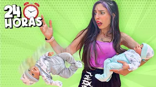 24 HORAS SIENDO PADRES DE GEMELOS 👶👶  | Lyna Vlogs