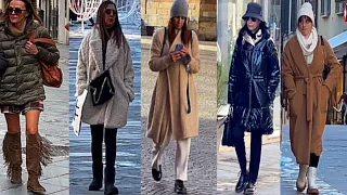 Street style from Italy🇮🇹Winter trends 2023/Max Mara window shopping