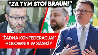 Hołownia ostro punktował Konfederację. "Jesteście tacy odważni?"