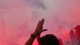 Pyroshow 50 Jahre Südkurve München ( FC Bayern - Borussia Mönchengladbach)