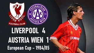 Liverpool vs Austria Wien - European Cup 1984-1985 Quarter-finals, 2nd leg - Full match