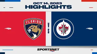 NHL Highlights | Panthers vs. Jets - October 14, 2023