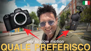 DJI Osmo Pocket 3 VS Canon R6 - Super Slow Motion