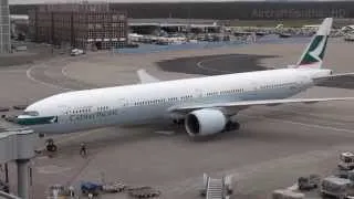 Cathay Pacific - Boeing 777-367/ER (B-KPC) Pushback, Engine Start & Take Off - Frankfurt (FRA/EDDF)