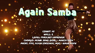 Again Samba Line Dance Demo & Count