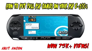 HOW TO INSTALL GAMES ON PSP 🎮 ( TUTORIAL ) || PSP E-1004 || Amit Angon