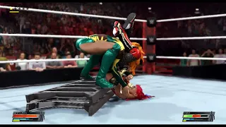 wwe 2k22 Becky Lynch VS Asuka RAW