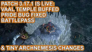POE 3.17.1 Brings Map Drop Increases, Vaal Temple Buffs and... a Battle Pass... - Path of Exile