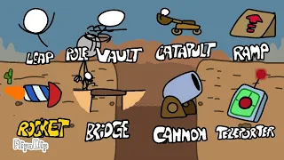 Crossing the Pit | Henry Stickmin animação por (antônio riquelme 30)