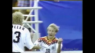 Jürgen Klinsmann Fantastic Goal against Belgium in the 1994 World Cup
