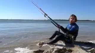 kiteboarding lesson - how to waterstart - One Launch Kiteboarding