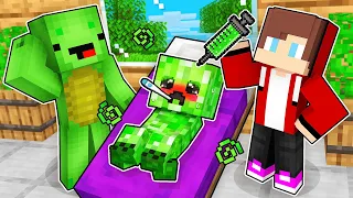 JJ and Mikey Helped SICK MOBS in Minecraft! - Maizen