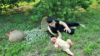 Harvesting Plums Go To Market Sell with daughter, Daily life of postpartum women I Triệu Thị Xuân