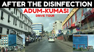 The Full Beautiful View of Adum-Kumasi After the Disinfection Exercise Today!