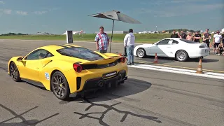 Ferrari 488 Pista vs 1400HP Toyota Supra Mk4 Turbo