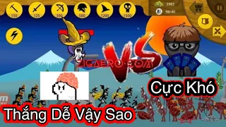 [Stick War Legacy]Cách Chiến Thắng 4 Màn Chơi Trong Chế Độ Giải Đấu( Cực Khó)