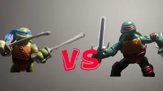 Leonardo Vs Raphael | TMNT stop motion