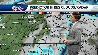 Cold front brings scattered showers