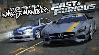 Bmw M3 GTR vs Tej Parker's Mercedes AMG GT (Fast 8 - NFS MW)