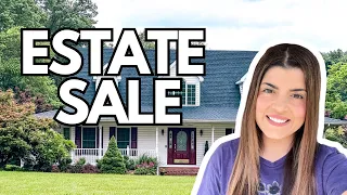 ESTATE SALE SHOP WITH ME | THRIFT SHOPPING | HOME DECOR ON A BUDGET