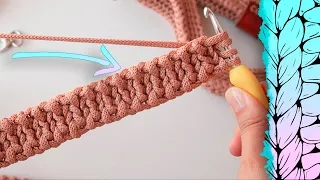 🔥 SUPER tight handle for SUPER bag. Bosnian crochet