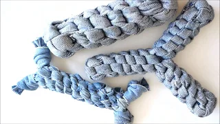 DIY Denim Dog Toy Tutorial - Recycled From Old Jeans!