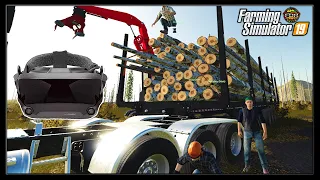 Fixed Head Processor In VR - Logging Crew 165 - Farming Simulator 2019 - FDR Logging