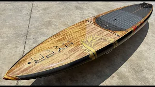 Best SUP in the World - HYPR GUN XL - 12'6" X 30.5" x 6" - 251 L - Carbon Walnut