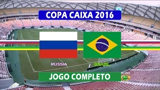 Rússia x Brasil - Jogo Completo - Copa Caixa de Futebol Feminino (11/12/2016)