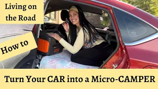 How to Turn Your Car into a Micro-Camper or Teeny Tiny Home on Wheels | The Build + Organizing