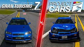 Gran Turismo 7 vs Project CARS 3 - Direct Comparison! Attention to Detail & Graphics!
