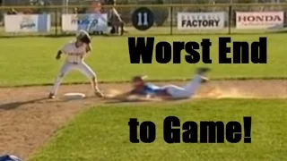 Worst baseball game ending. Little League world series great game - sad ending.