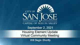 SEP 2, 2021 | Housing Element Update Virtual Community Meeting