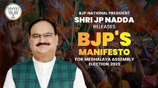 Meghalaya Assembly Election 2023: JP Nadda released BJP's manifesto | Oneindia News