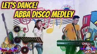 LET'S DANCE! ABBA DISCO MEDLEY - HATAWAN NA! REA & ROMEL JAM AT ZALDY MINI STUDIO