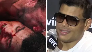 Paulo Costa REACTS to Luke Rockhold SMEARING BLOOD on Costa's FACE